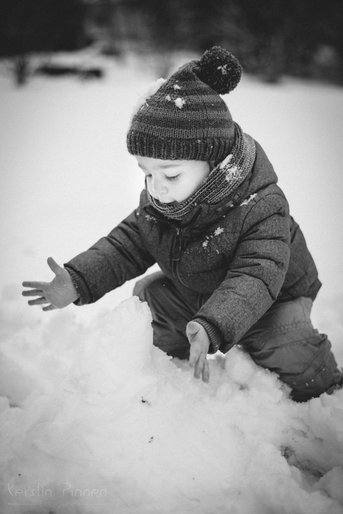 Kinderfoto schwarz-weiß